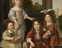 Porträt von vier Kindern
