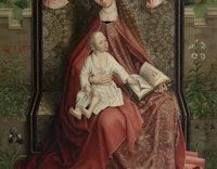 Maria mit Kind, von Engeln gekrönt