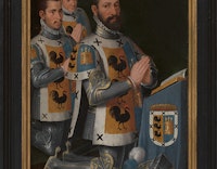 Juan Lopez Gallo, président de la Nation espagnole, et ses fils