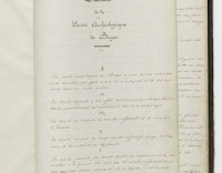 Statutenboek van het Oudheidkundig Genootschap van Brugge, dat het Gruuthusemuseum opricht