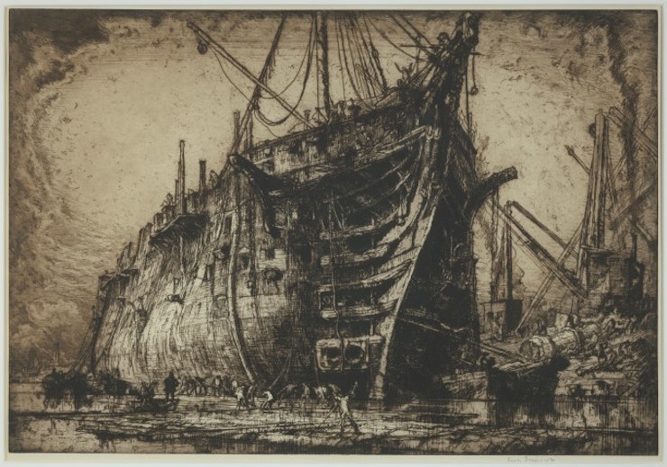 El naufragio de la nave "Britannia"