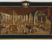 Jan Beerblock, Sicht auf die Krankensäle, 1778